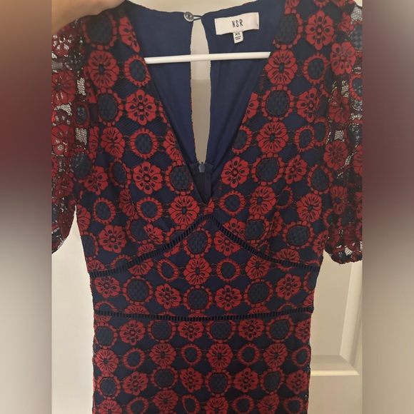 NSR blue and red lace dress - Picture 3 of 5